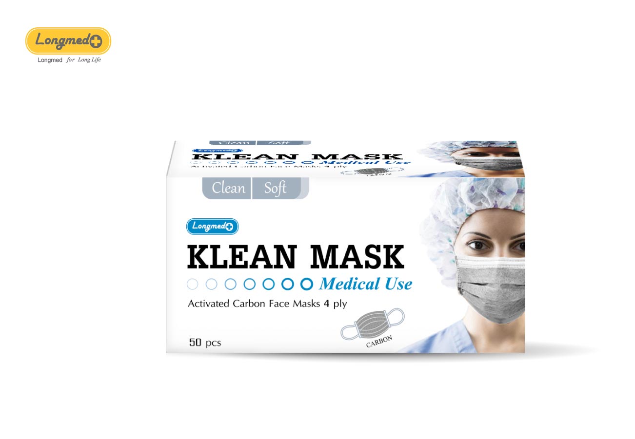 KLEAN MASK CARBON คลีนมาส์ก หน้ากากอนามัยคาร์บอน 4 ชั้น